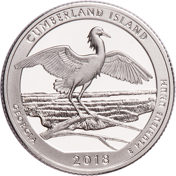 2018-S 90% Silver Cumberland Island National Seashore Quarter