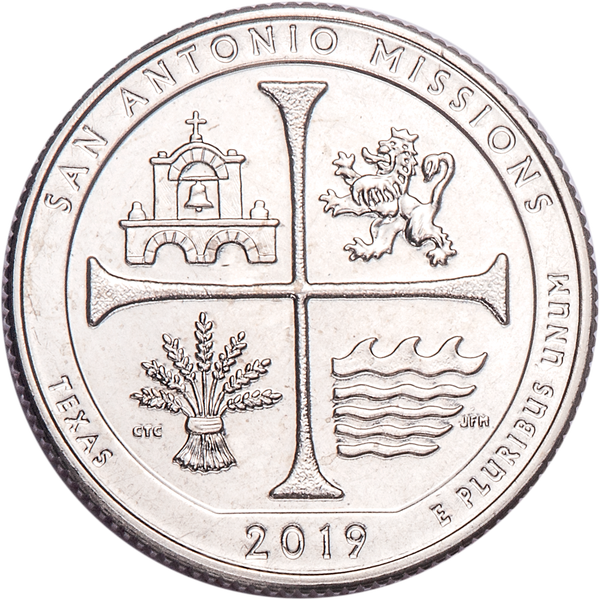 2019-D San Antonio Missions National Historical Park Quarter