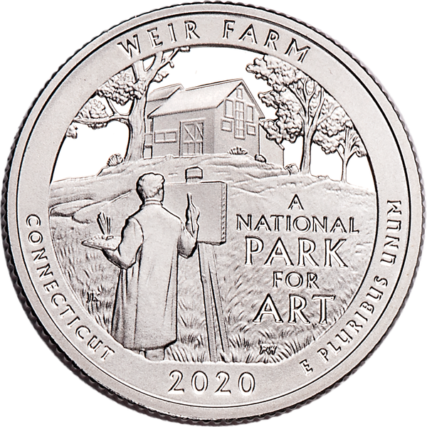 2020-S Weir Farm National Historic Site Quarter