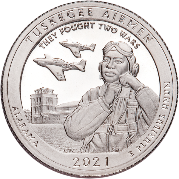 2021-S Tuskegee Airmen National Historic Site Quarter