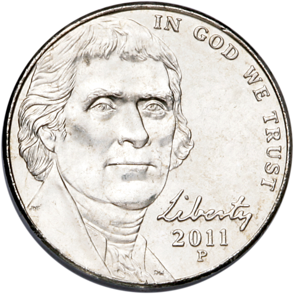 2011-P Jefferson Nickel