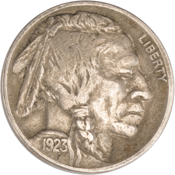Five Cent Piece - Buffalo - 1923 VF | Littleton Coin Company