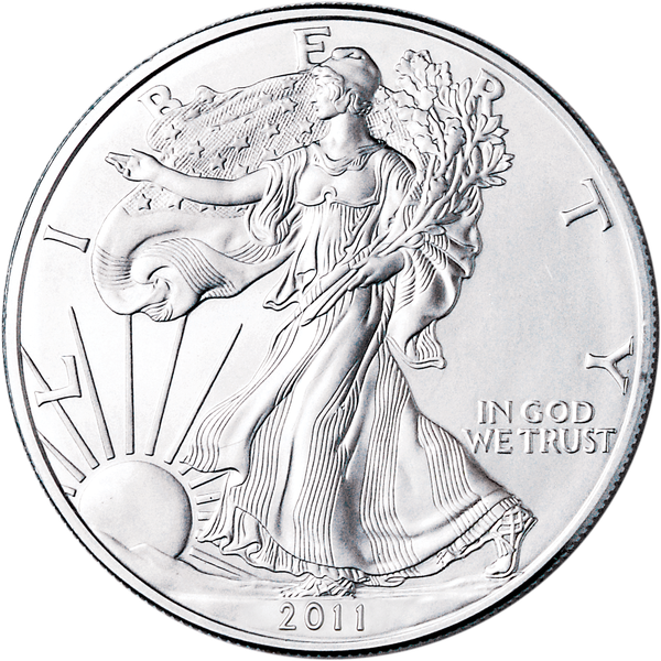 2011-W Burnished American Eagle Silver Dollar