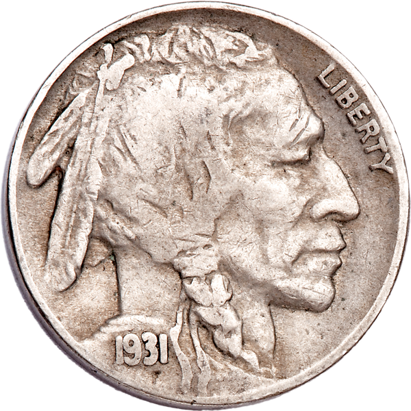 Five Cent Piece - Buffalo - 1931-S VF#2 | Littleton Coin Company
