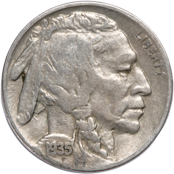 Five Cent Piece - Buffalo - 1935 F