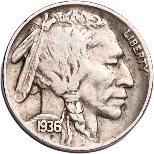 Five Cent Piece - Buffalo - 1936 F