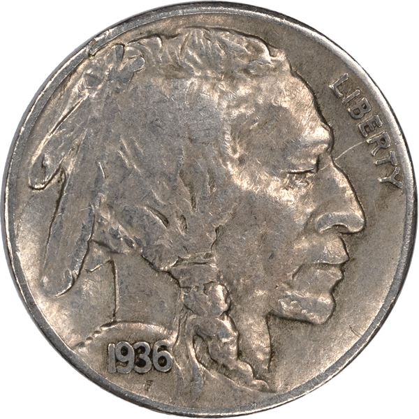 Five Cent Piece - Buffalo - 1936-S VF