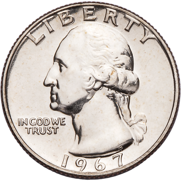 1967 Washington Quarter from Special Mint Set