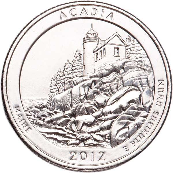 2012-S Unc. Acadia National Park Quarter