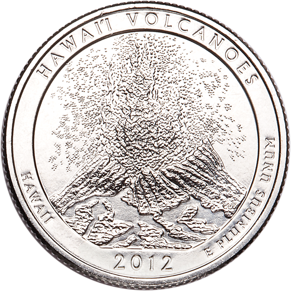 2012-S Unc. Hawai'i Volcanoes National Park Quarter
