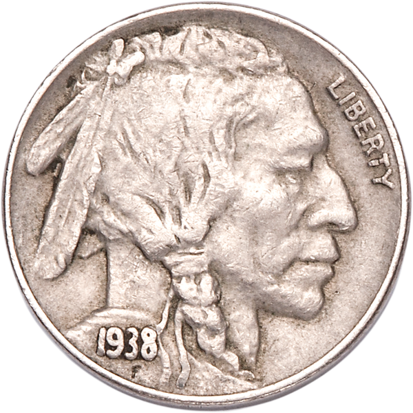 Five Cent Piece - Buffalo - 1938-D VF