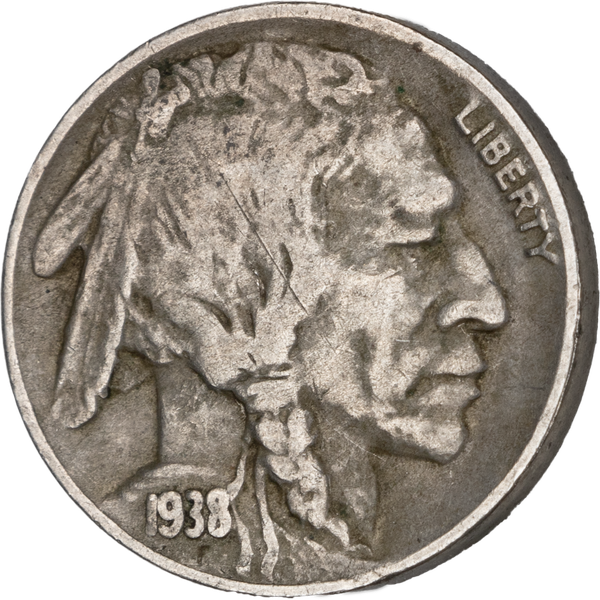 1938-D Buffalo Nickel