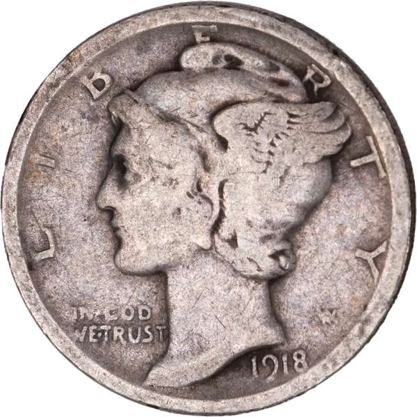 1918-D Mercury Dime