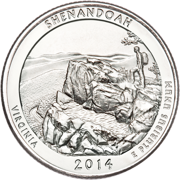 2014-S Unc. Shenandoah National Park Quarter