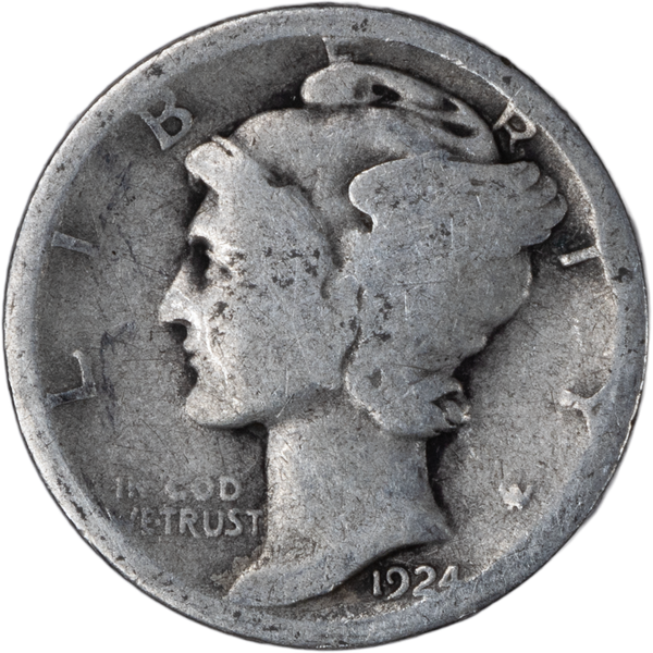 1924 Mercury Dime
