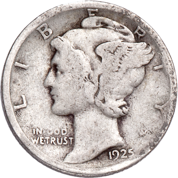 1925-S Mercury Dime