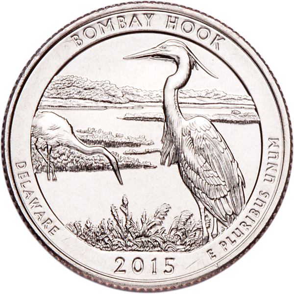 2015-S Unc. Bombay Hook National Wildlife Refuge Quarter