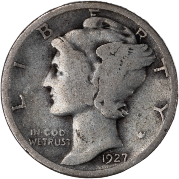 1927 Mercury Dime