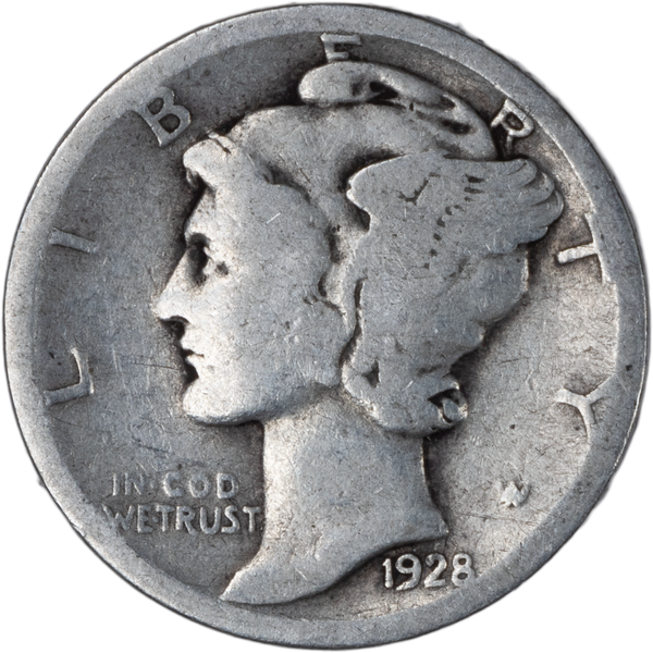 1928 Mercury Dime