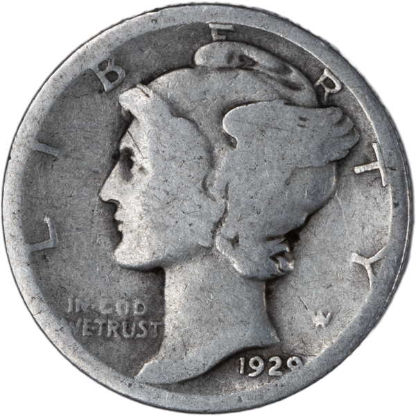 1929 Mercury Dime