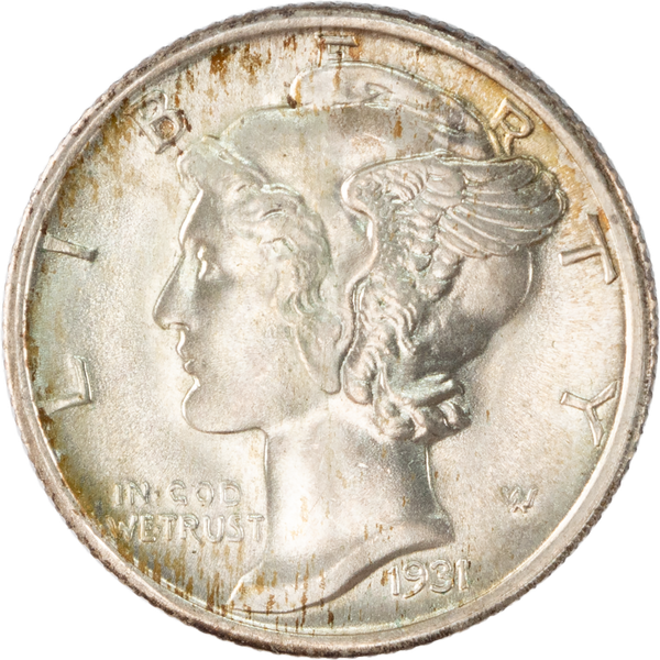 1931-S Mercury Dime