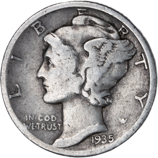 1935 Mercury Dime