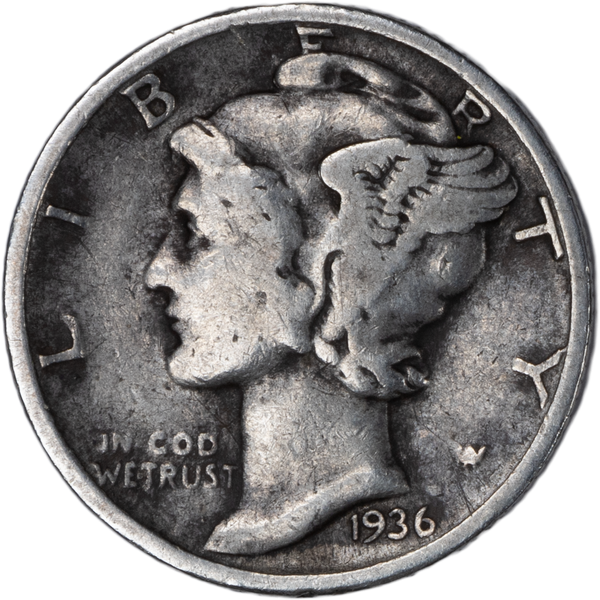 1936 Mercury Silver Dime