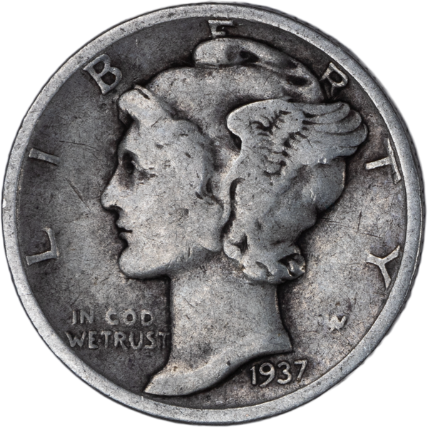1937 Mercury Dime