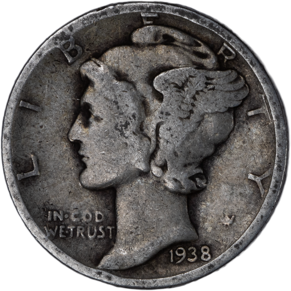 1938-D Mercury Dime CIRC