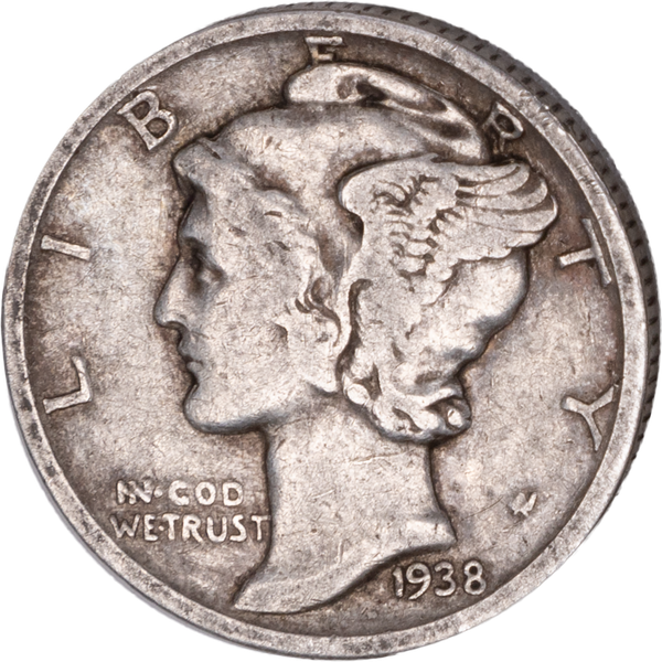 1938-S Mercury Dime VG