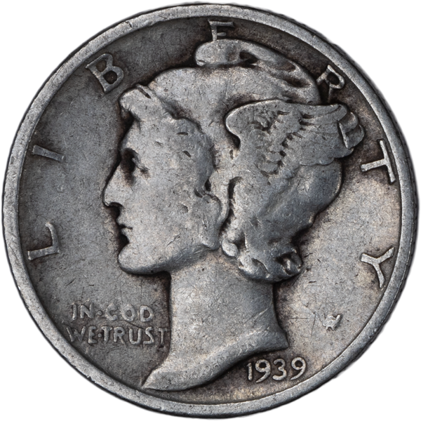 1939 Mercury Dime