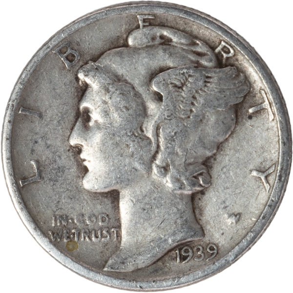 1939 Mercury Dime