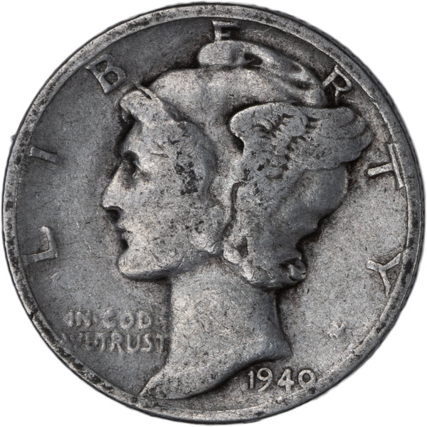 1940 Mercury Dime