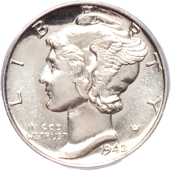 1942 Mercury Dime Proof