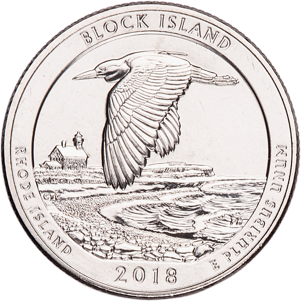 2018-S Unc. Block Island National Wildlife Refuge Quarter