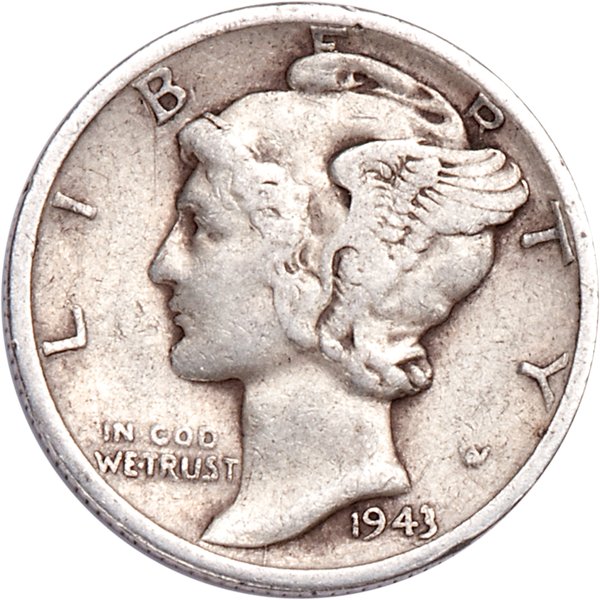 1943-D Mercury Dime CIRC