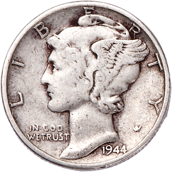 1944 Mercury Dime CIRC
