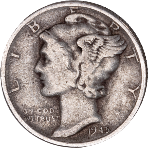 1945-S Mercury Dime