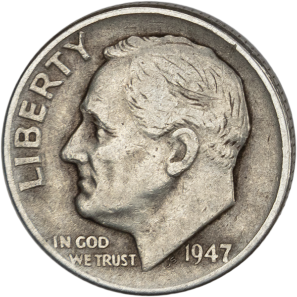 1947 Roosevelt Silver Dime CIRC