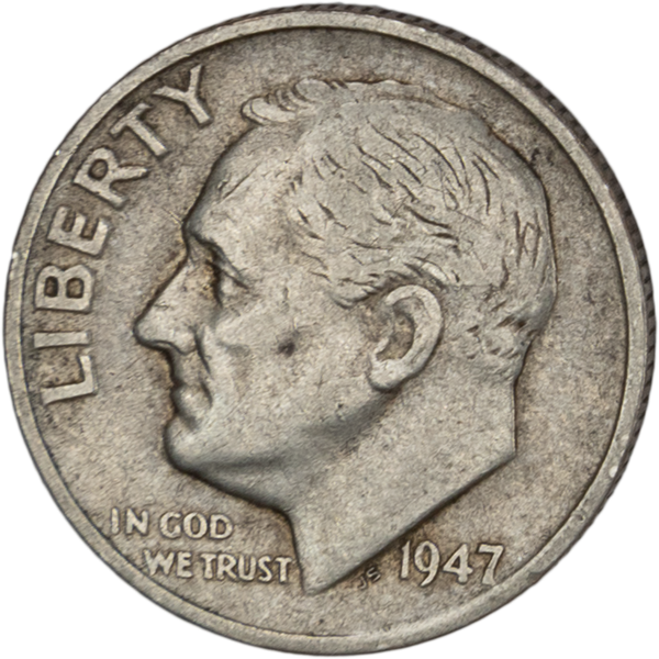 1947-S Roosevelt Silver Dime CIRC