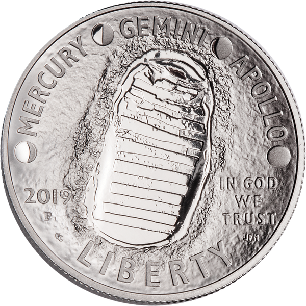 2019-P Apollo 11 Moon Landing 50th Anniversary Commemorative Silver Dollar