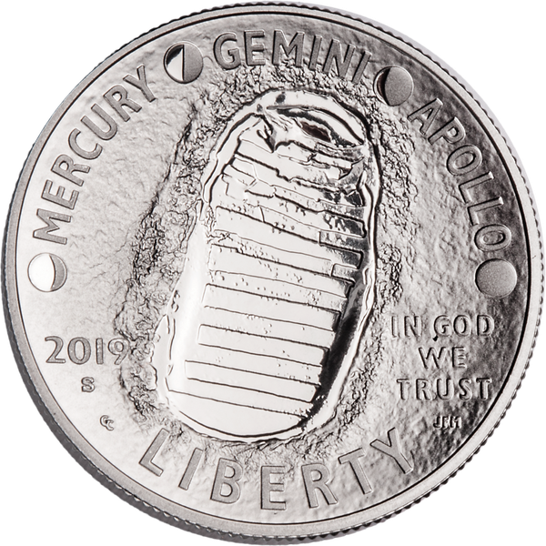 2019-S Apollo 11 Moon Landing 50th Anniversary Commemorative Clad Half Dollar