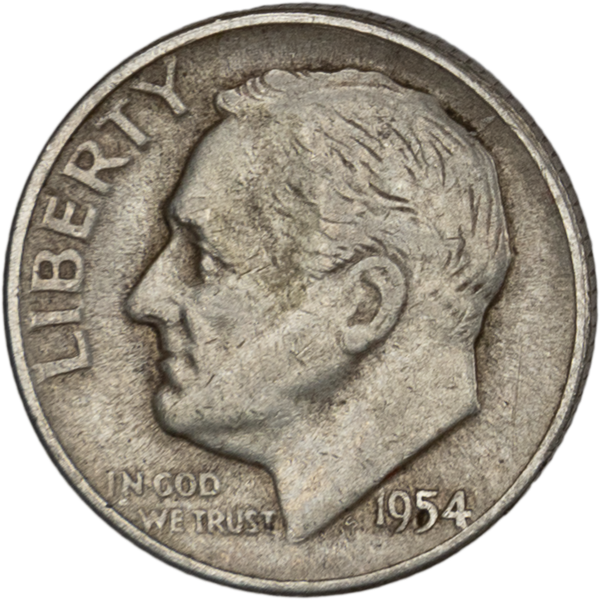 1954 Roosevelt Silver Dime CIRC | Littleton Coin Company