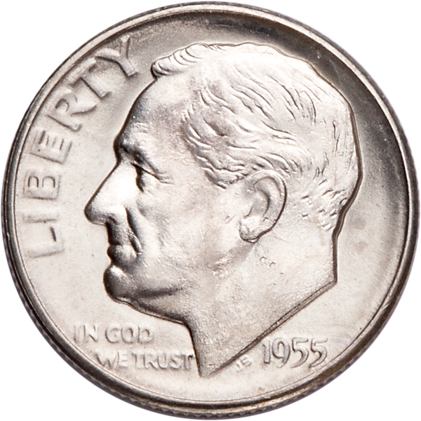 1955-S Roosevelt Silver Dime MS60 | Littleton Coin Company