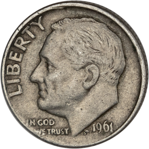 1961-D Roosevelt Silver Dime