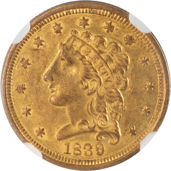 1839 Gold $2.50 Classic Head
