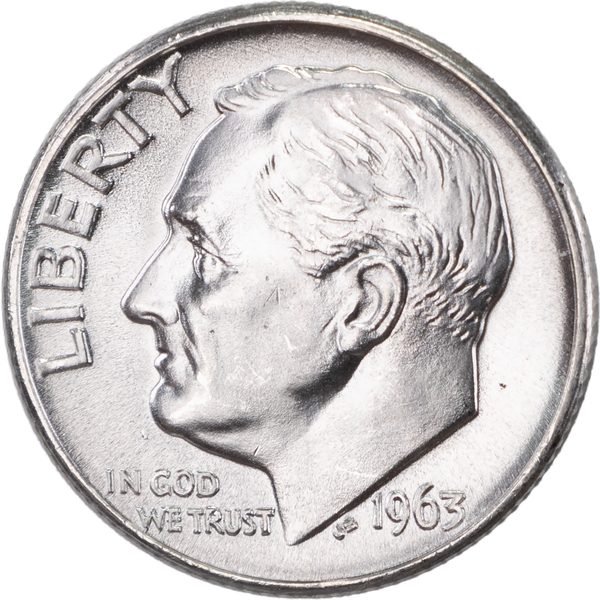1963-D Roosevelt Silver Dime MS60 | Littleton Coin Company