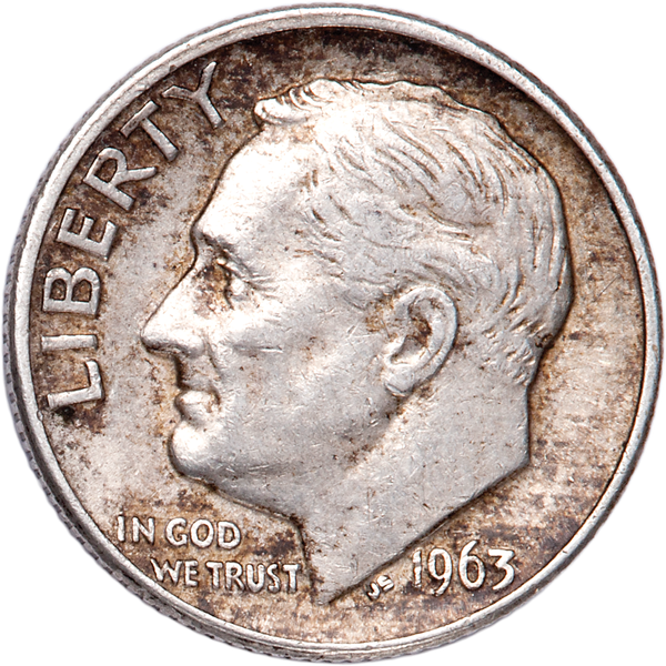 1963-D Roosevelt Silver Dime CIRC