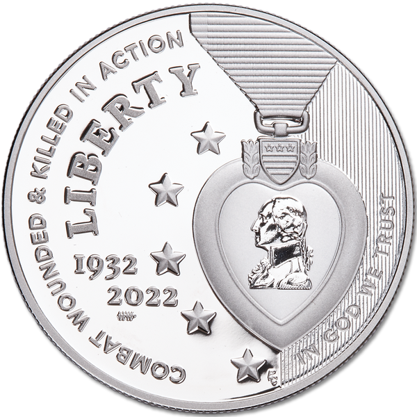 2022-W National Purple Heart Hall of Honor Commemorative Silver