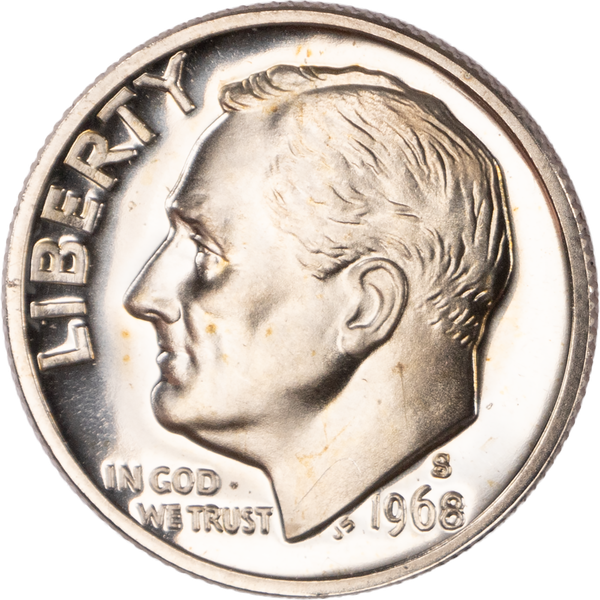 1968-S Roosevelt Dime